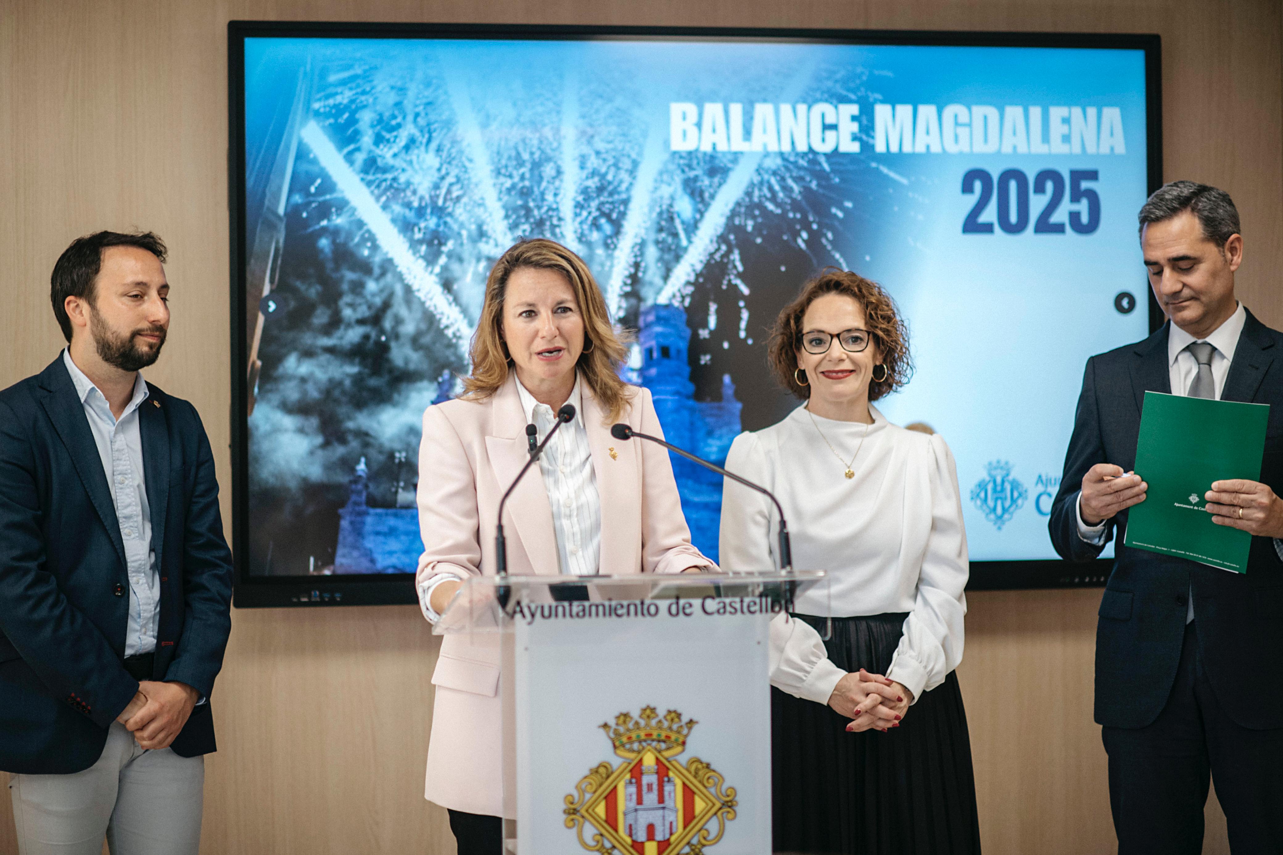 La alcaldesa pone en valor una Magdalena multitudinaria de récord, sin incidentes graves y con un impacto económico de 16,5 millones